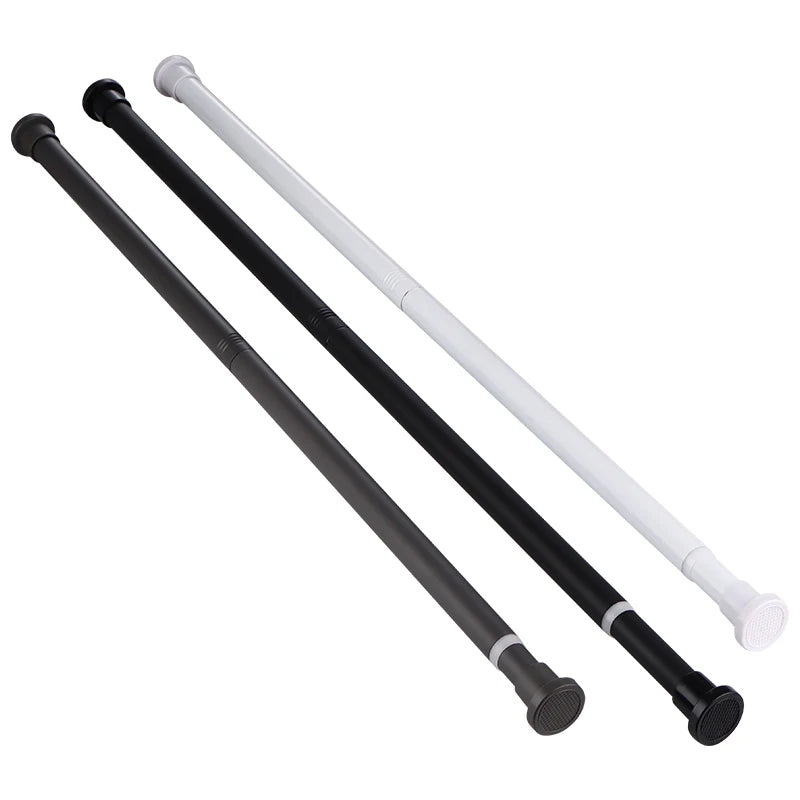 Tringle télescopique sans perçage en acier inoxydable extensible pour rideau et douche