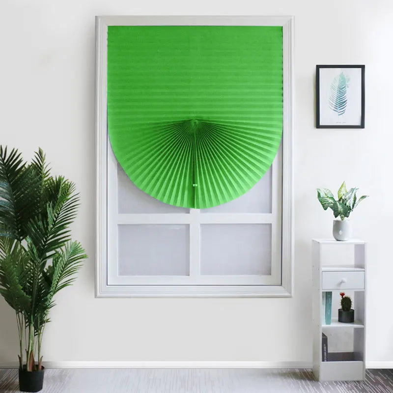 Store plissé adhésif occultant sans perçage tissu non tissé pour fenêtre cuisine et balcon