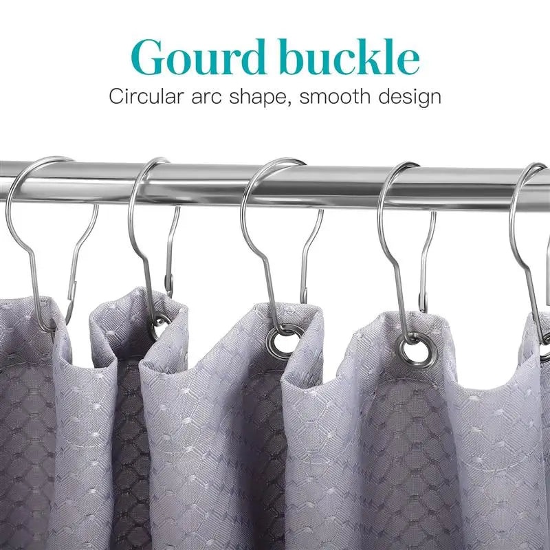 Lot de 12/20 crochets pour rideaux de douche en forme de gourde