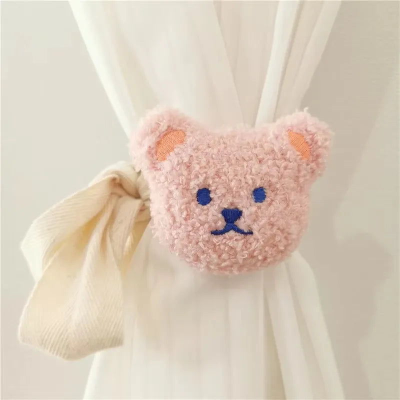 Embrasse de rideau ours en peluche pour décoration de chambre enfant