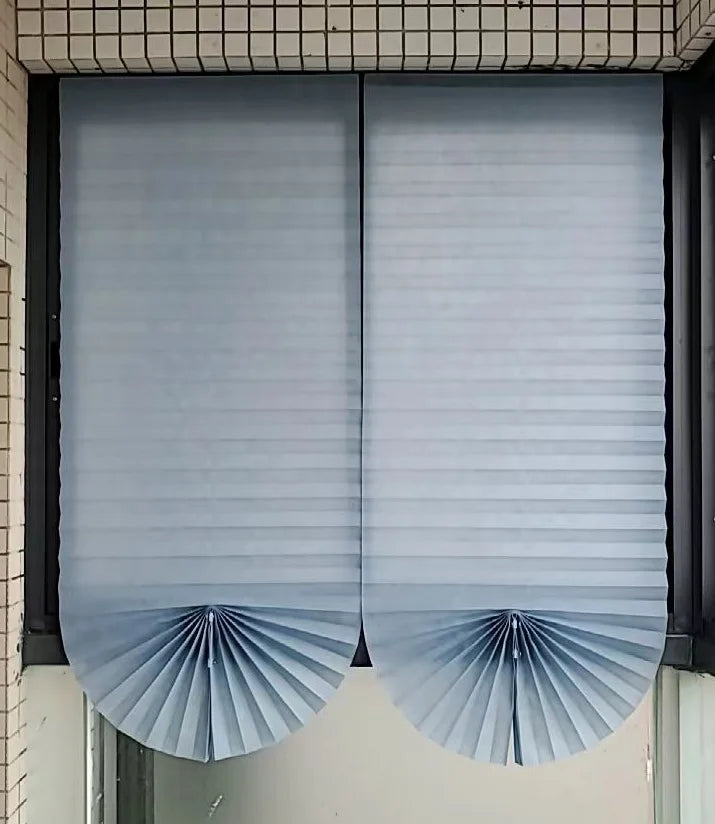 Stores plissés non-tissés, bleu
