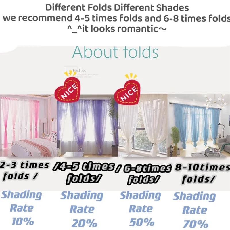 Rideau voilage tulle coloré translucide léger moderne, largeur 140 à 199 cm