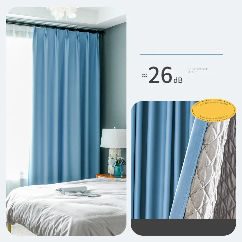 Rideau occultant insonorisant thermique pour salon et chambre