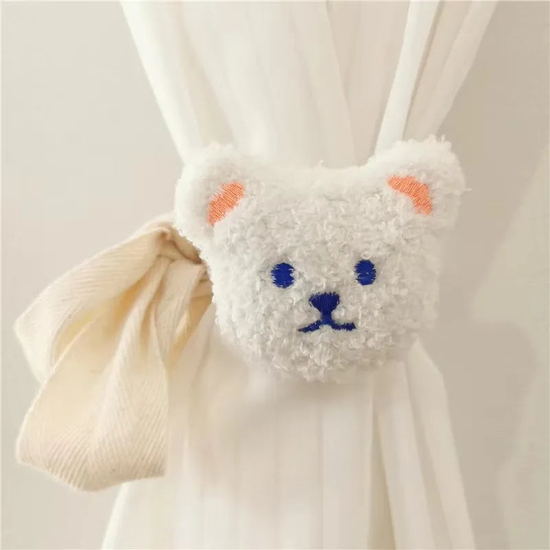 Embrasse de rideau ours en peluche pour décoration de chambre enfant