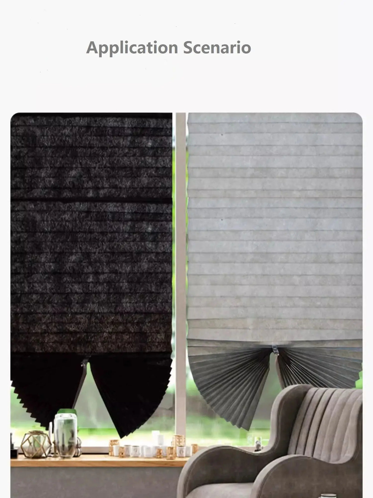 Stores plissés adhésifs, largeur moins de 100 cm