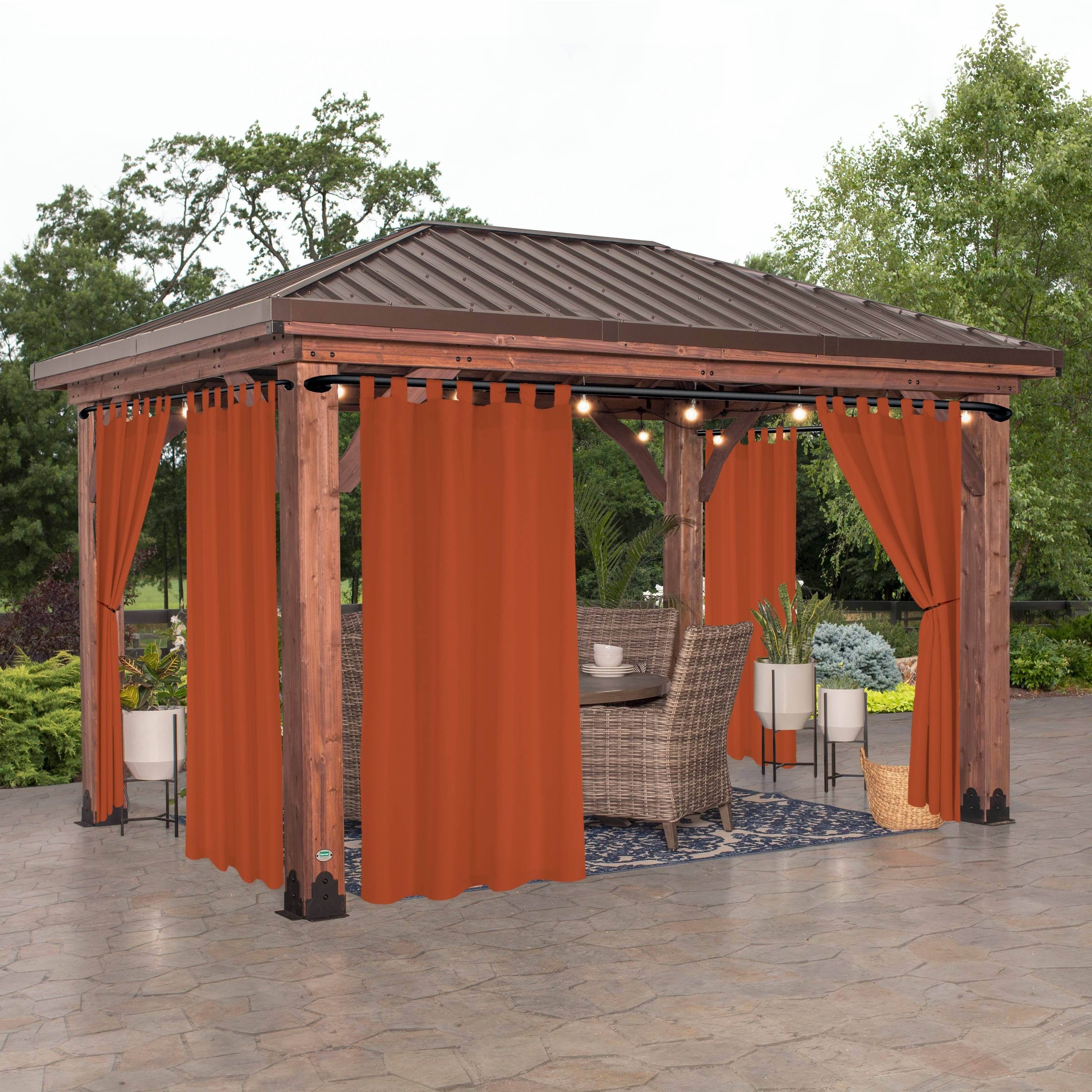 Rideau extérieur occultant pour pergola et terrasse – 1 panneau