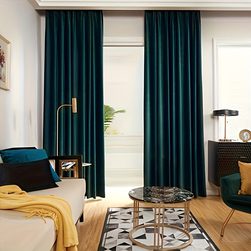 Rideau occultant velours thermique chambre salon