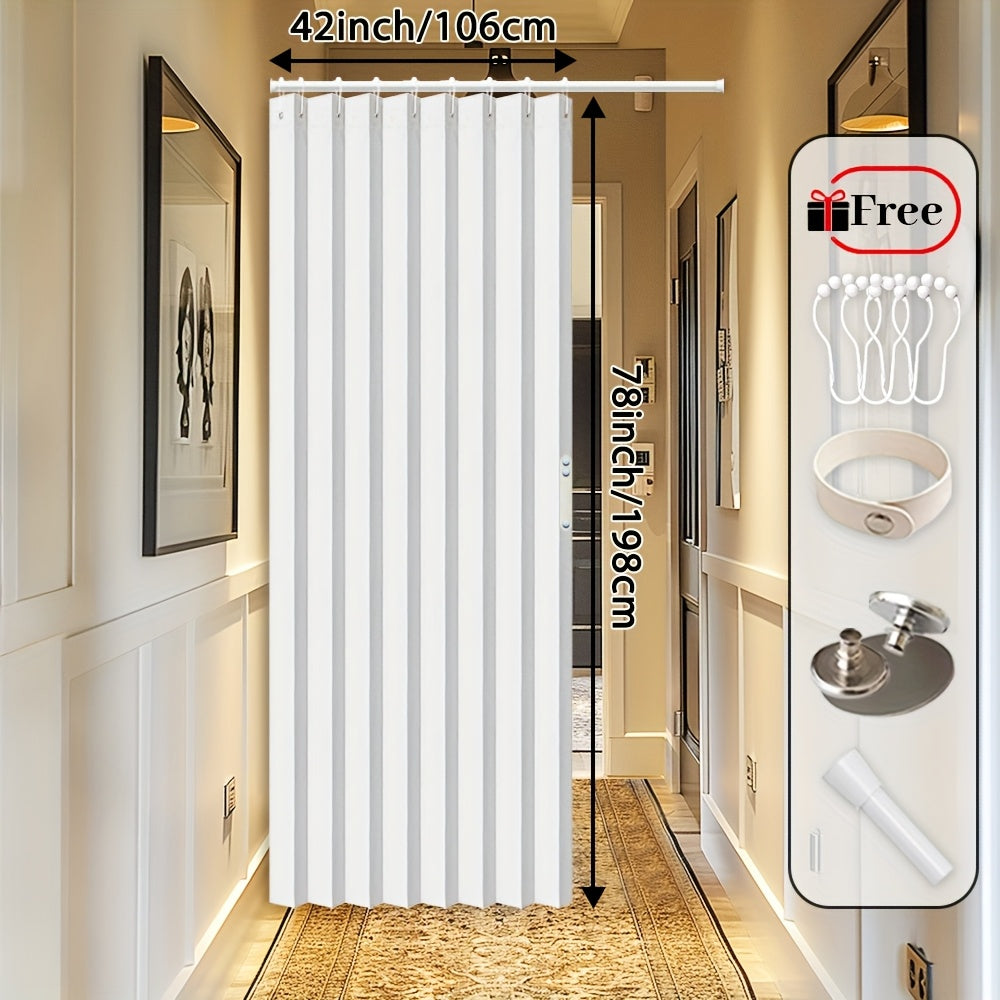 Rideau de porte magnétique occultant en polyester avec tringle incluse