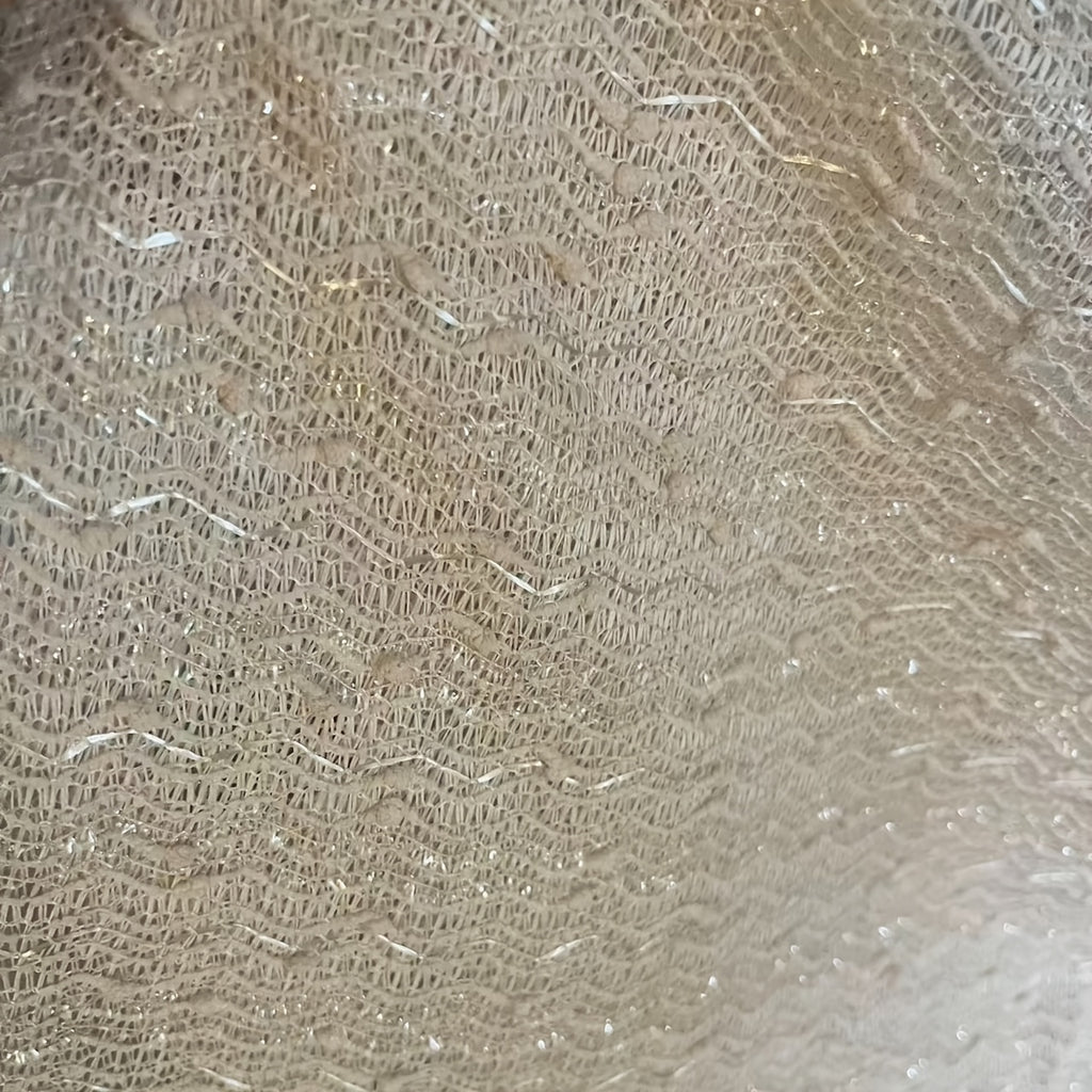 Rideaux voilage scintillants à pompons style nordique (2 panneaux), largeur 100 à 139 cm