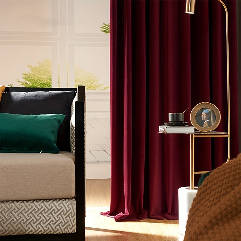 Rideau occultant velours thermique chambre salon