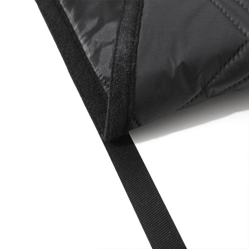 Rideau thermique occultant noir matelassé isolation hiver sans perçage