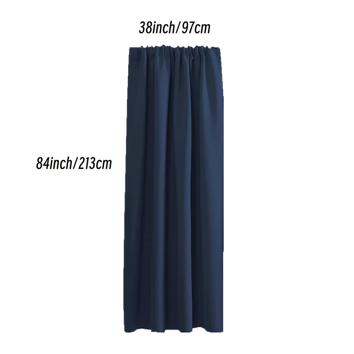 Rideau occultant thermique en polyester avec passage tringle, idéal salon et chambre