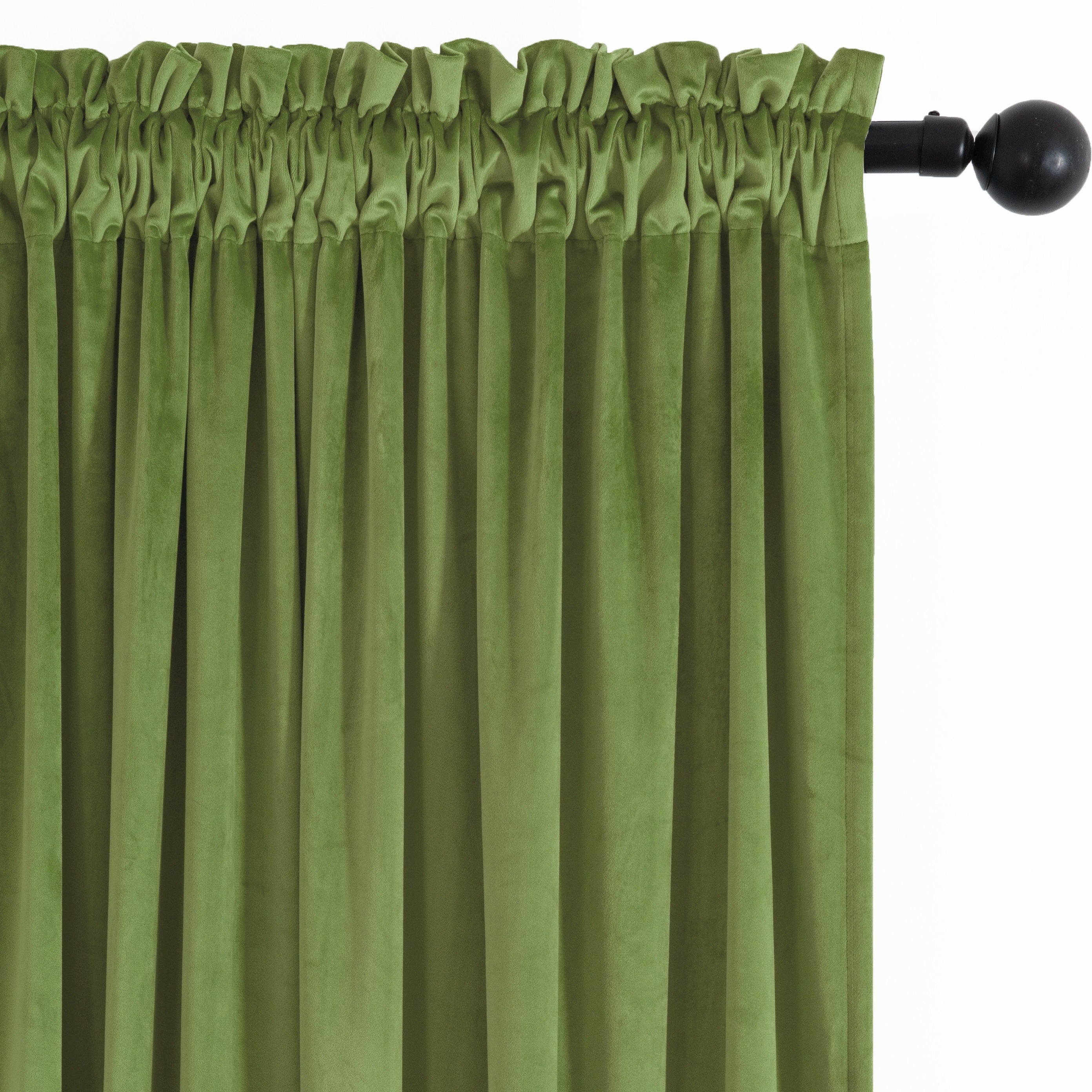 Rideau velours thermique et tamisant en polyester pour chambre et salon