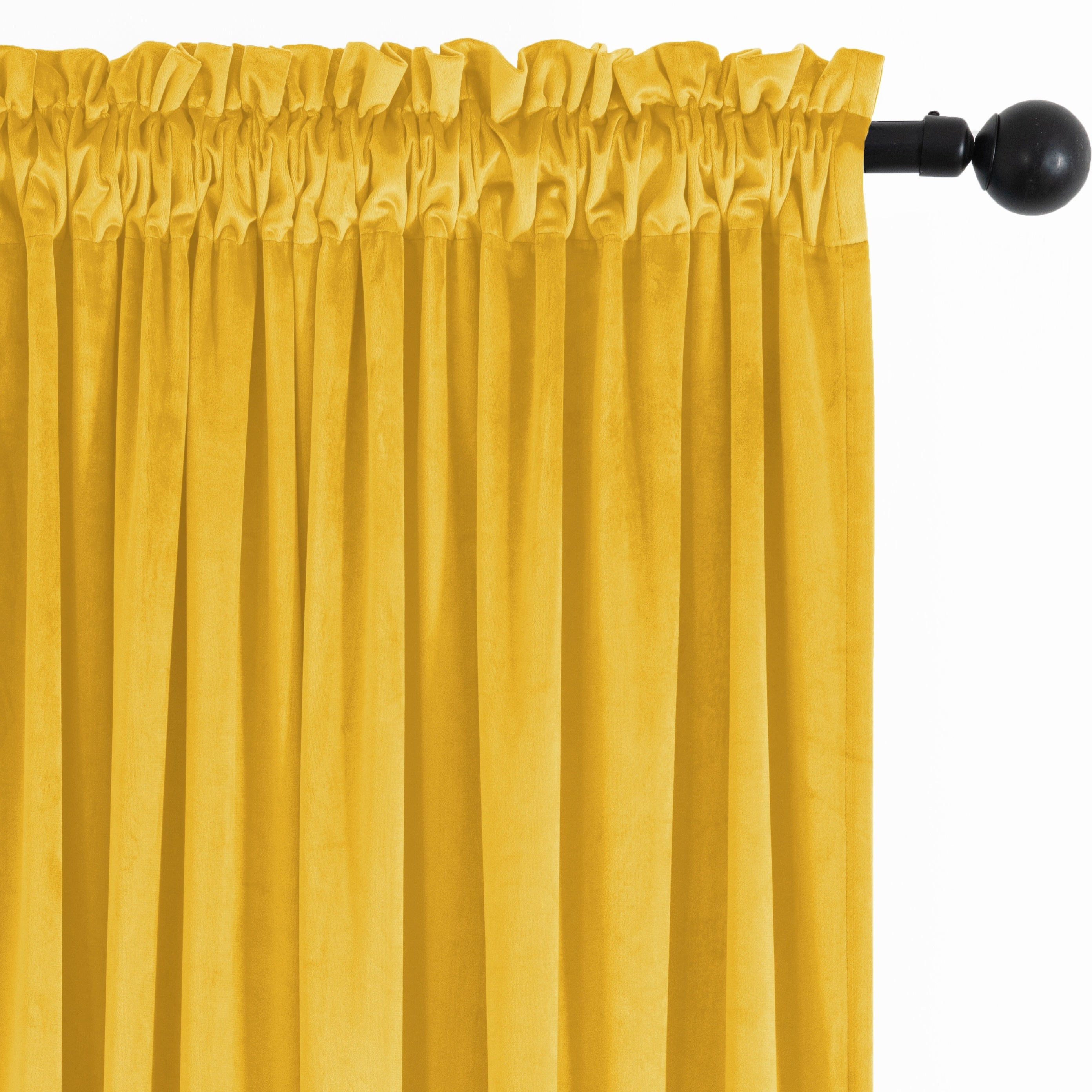 Rideau velours thermique et tamisant en polyester pour chambre et salon