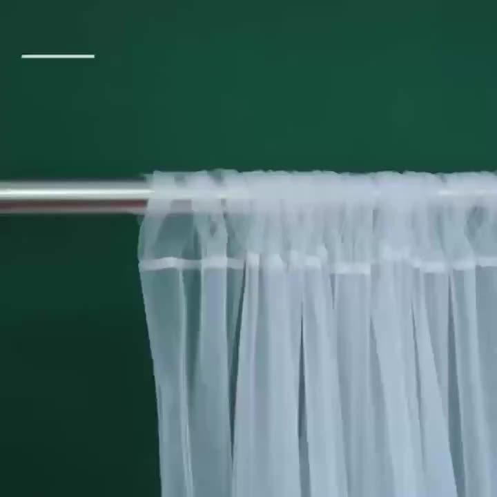 Rideau extérieur voilage blanc pour pergola et terrasse (2 panneaux), largeur 300 cm et plus