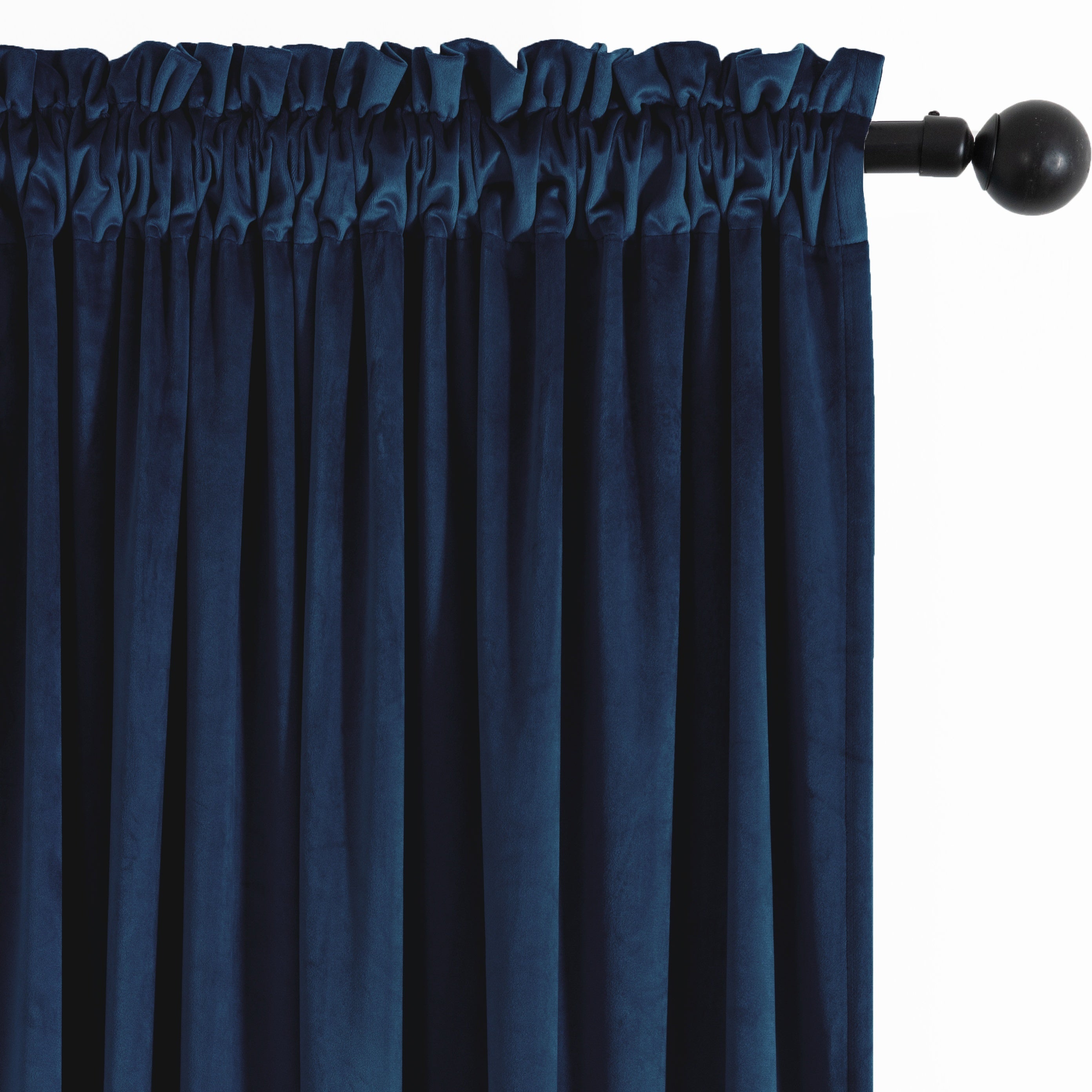 Rideau velours thermique et tamisant en polyester pour chambre et salon