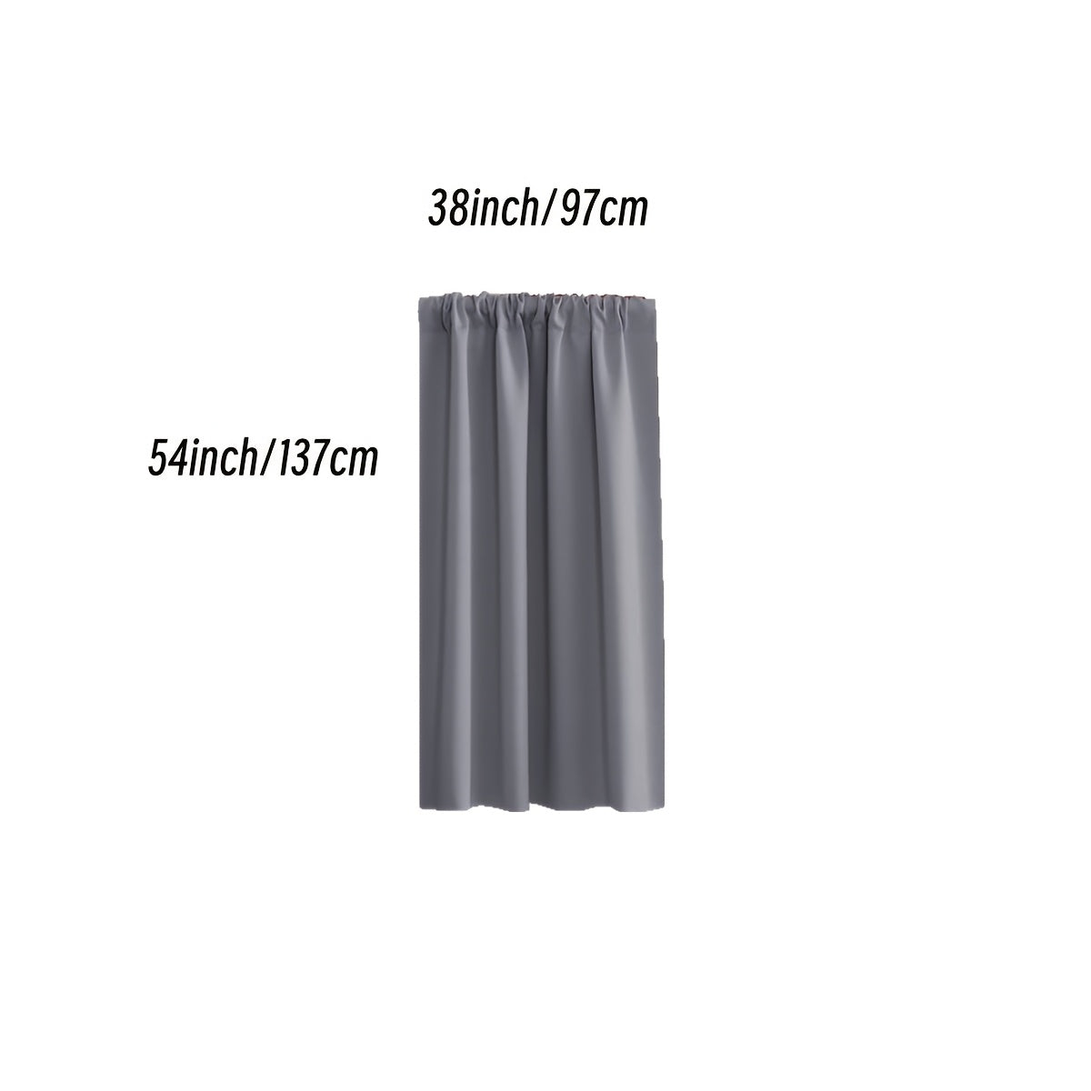 Rideau occultant thermique en polyester avec passage tringle, idéal salon et chambre
