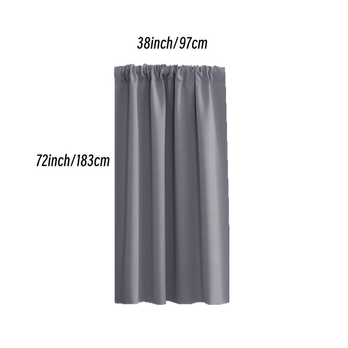 Rideau occultant thermique en polyester avec passage tringle, idéal salon et chambre
