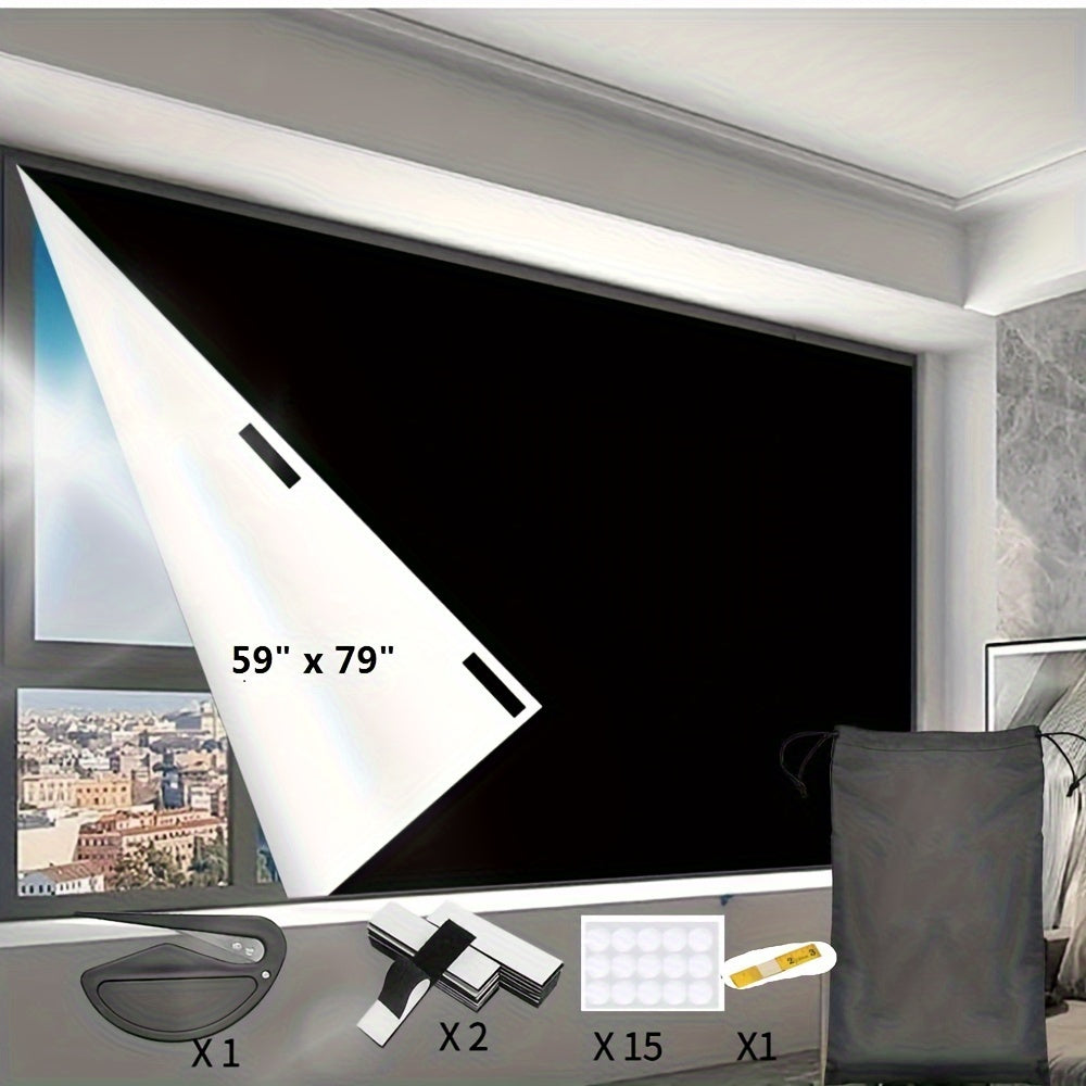 Rideau occultant portable 100 % blackout sans perçage, hauteur 270 cm et plus